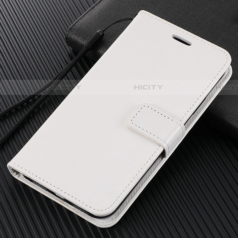 Coque Portefeuille Livre Cuir Etui Clapet L02 pour Vivo S1 Pro Blanc Plus