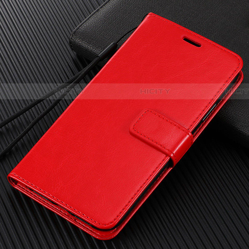 Coque Portefeuille Livre Cuir Etui Clapet L02 pour Vivo X50 Lite Rouge Plus