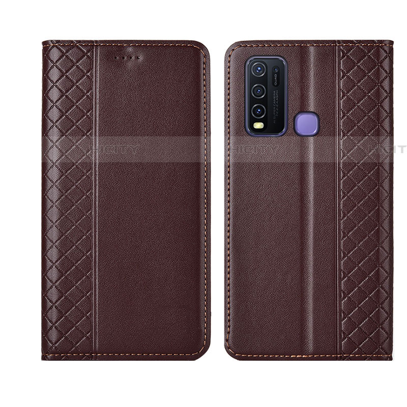 Coque Portefeuille Livre Cuir Etui Clapet L02 pour Vivo Y50 Plus