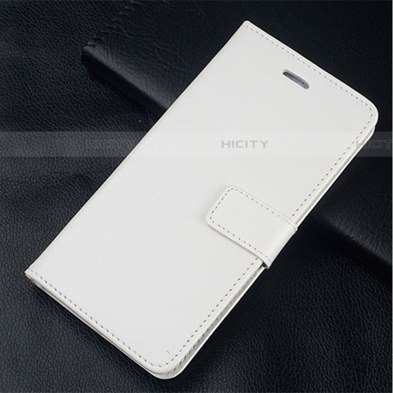 Coque Portefeuille Livre Cuir Etui Clapet L02 pour Xiaomi Mi 10 Pro Blanc Plus