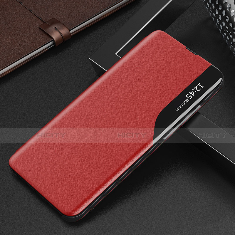 Coque Portefeuille Livre Cuir Etui Clapet L02 pour Xiaomi Mi 12 5G Rouge Plus