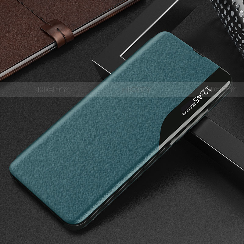 Coque Portefeuille Livre Cuir Etui Clapet L02 pour Xiaomi Mi 12 Pro 5G Vert Plus