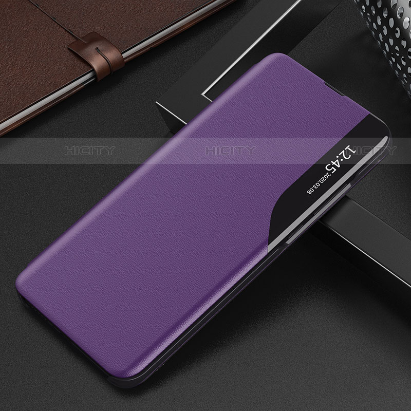 Coque Portefeuille Livre Cuir Etui Clapet L02 pour Xiaomi Mi 12 Pro 5G Violet Plus