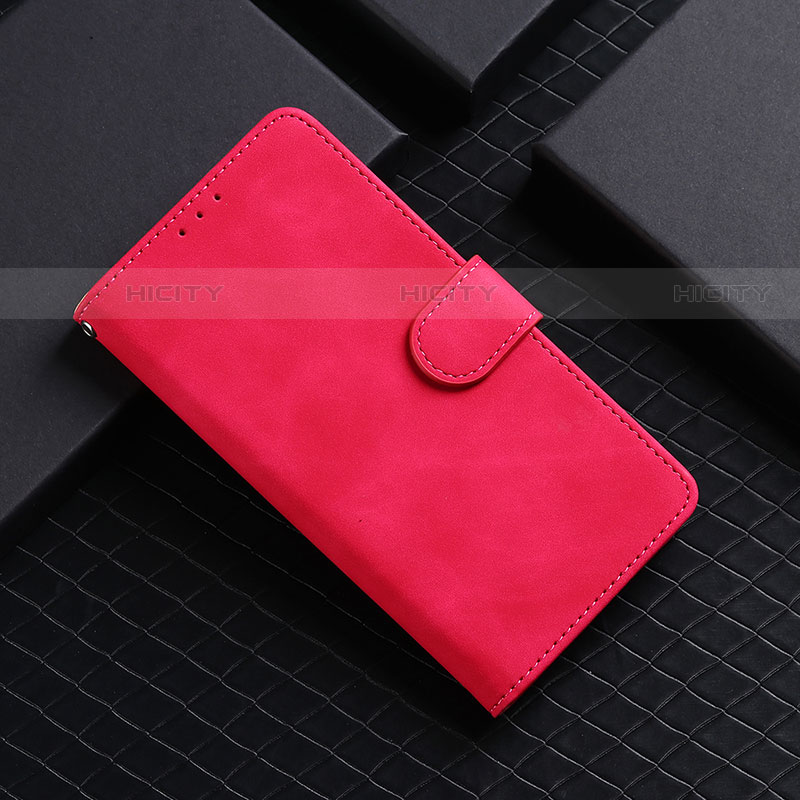 Coque Portefeuille Livre Cuir Etui Clapet L02 pour Xiaomi Mi 12 Ultra 5G Rose Rouge Plus