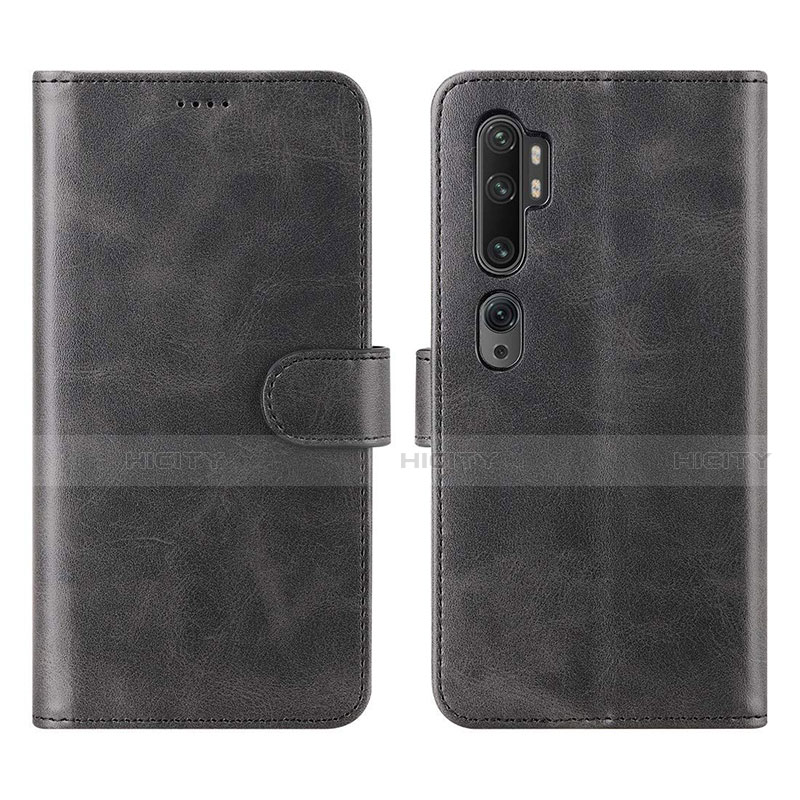 Coque Portefeuille Livre Cuir Etui Clapet L02 pour Xiaomi Mi Note 10 Noir Plus