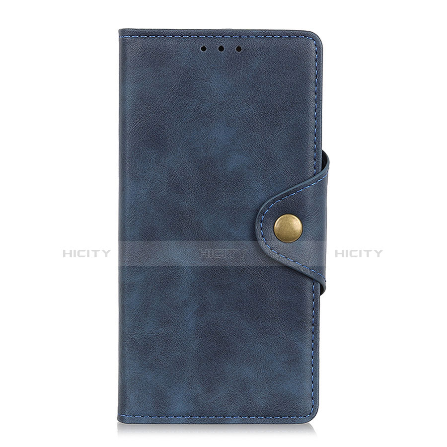 Coque Portefeuille Livre Cuir Etui Clapet L02 pour Xiaomi Poco M2 Pro Bleu Plus