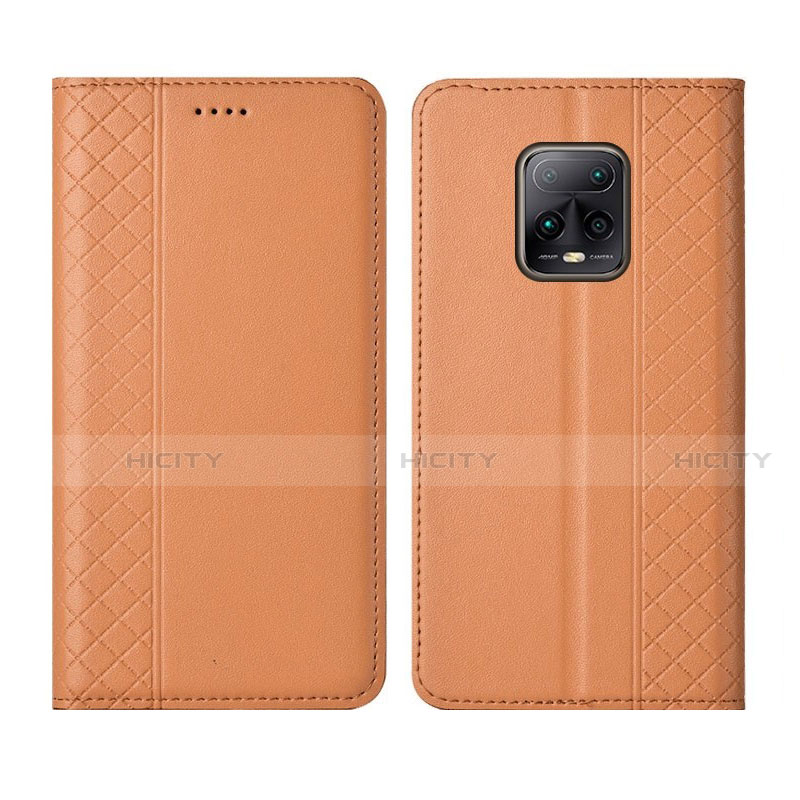 Coque Portefeuille Livre Cuir Etui Clapet L02 pour Xiaomi Redmi 10X 5G Orange Plus