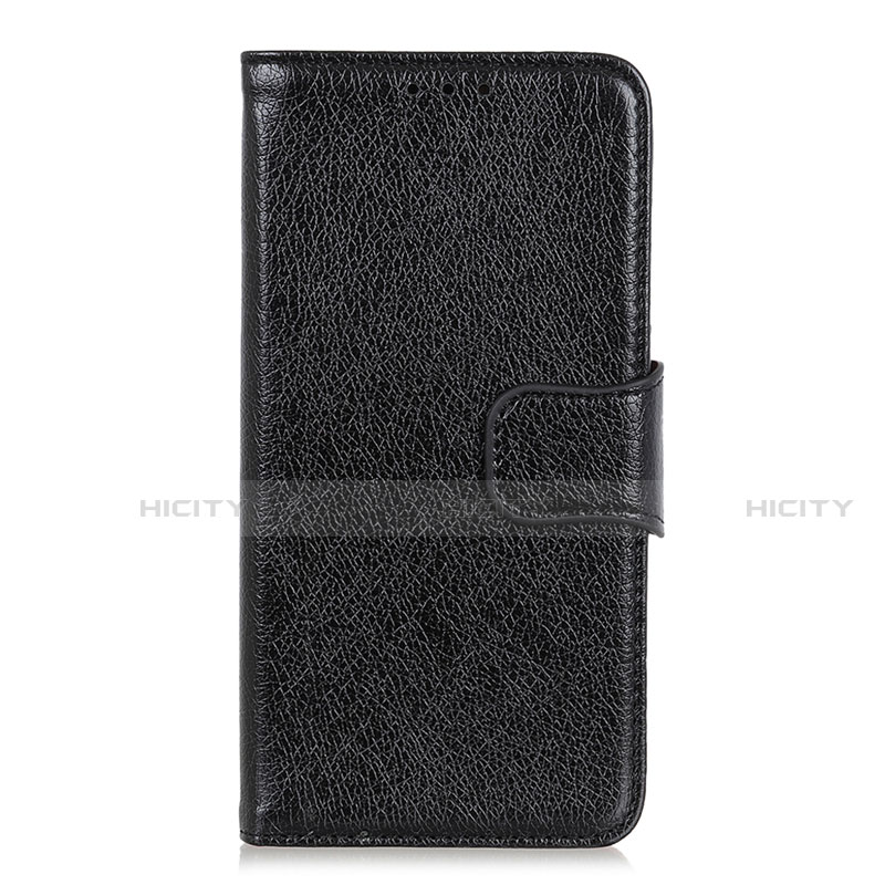 Coque Portefeuille Livre Cuir Etui Clapet L02 pour Xiaomi Redmi 9 Noir Plus