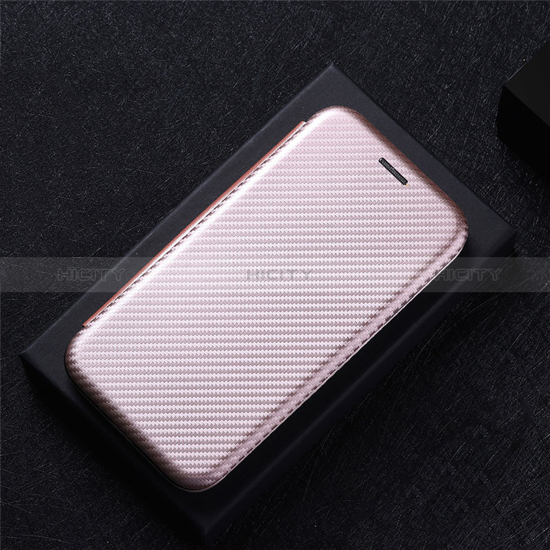 Coque Portefeuille Livre Cuir Etui Clapet L02Z pour Google Pixel 7 Pro 5G Or Rose Plus