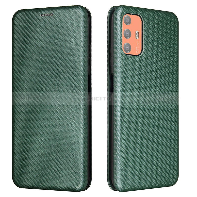 Coque Portefeuille Livre Cuir Etui Clapet L02Z pour HTC Desire 21 Pro 5G Vert Plus