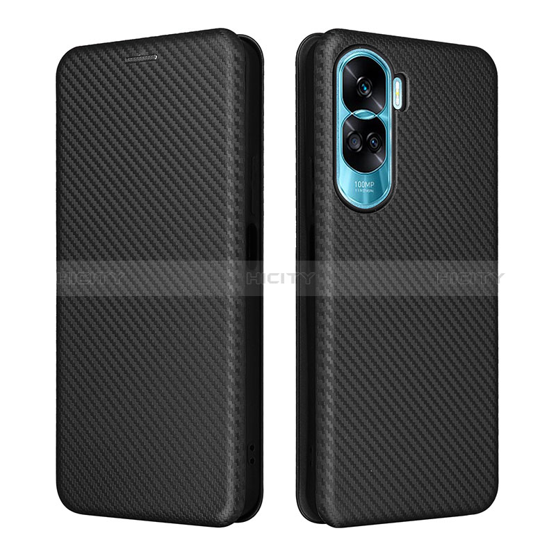 Coque Portefeuille Livre Cuir Etui Clapet L02Z pour Huawei Honor 90 Lite 5G Noir Plus