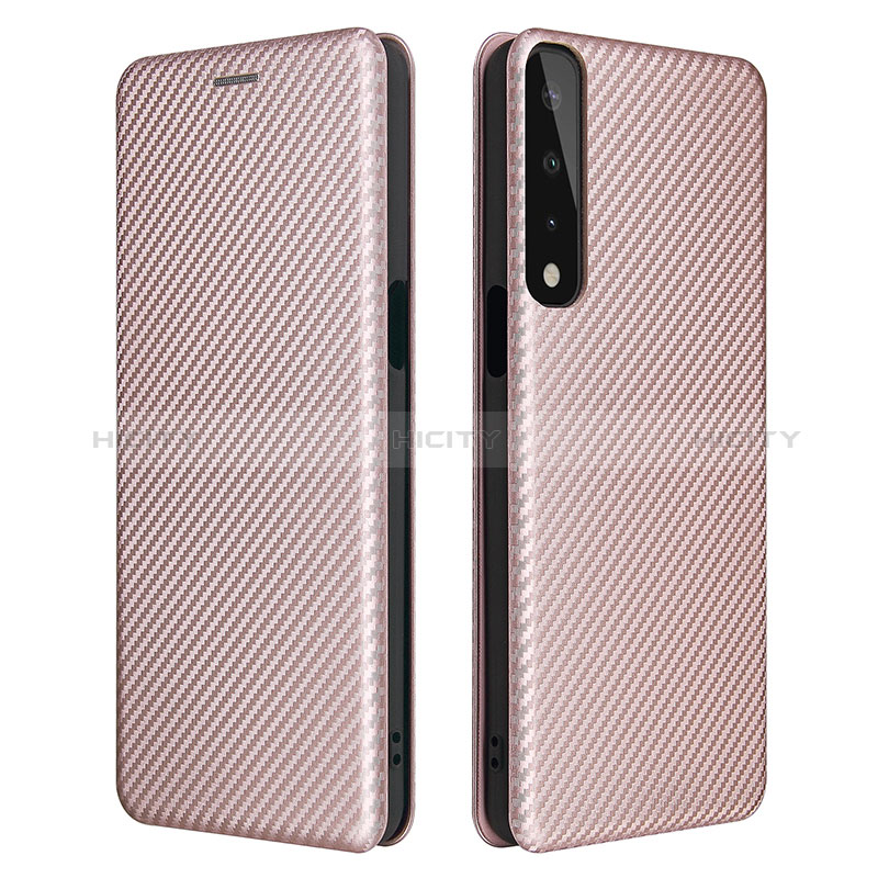 Coque Portefeuille Livre Cuir Etui Clapet L02Z pour LG Stylo 7 Or Rose Plus