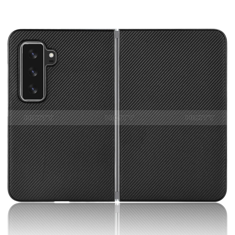 Coque Portefeuille Livre Cuir Etui Clapet L02Z pour Microsoft Surface Duo 2 Noir Plus