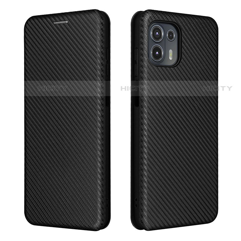 Coque Portefeuille Livre Cuir Etui Clapet L02Z pour Motorola Moto Edge 20 Lite 5G Noir Plus