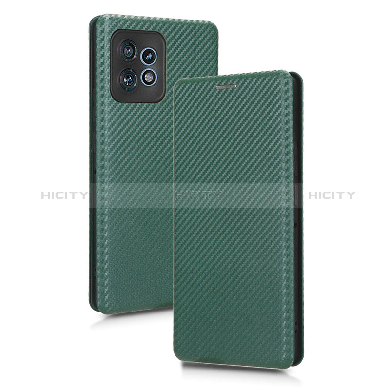 Coque Portefeuille Livre Cuir Etui Clapet L02Z pour Motorola Moto Edge Plus (2023) 5G Vert Plus