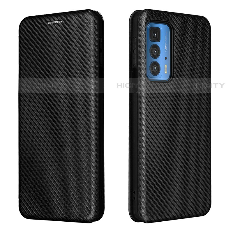 Coque Portefeuille Livre Cuir Etui Clapet L02Z pour Motorola Moto Edge S Pro 5G Noir Plus