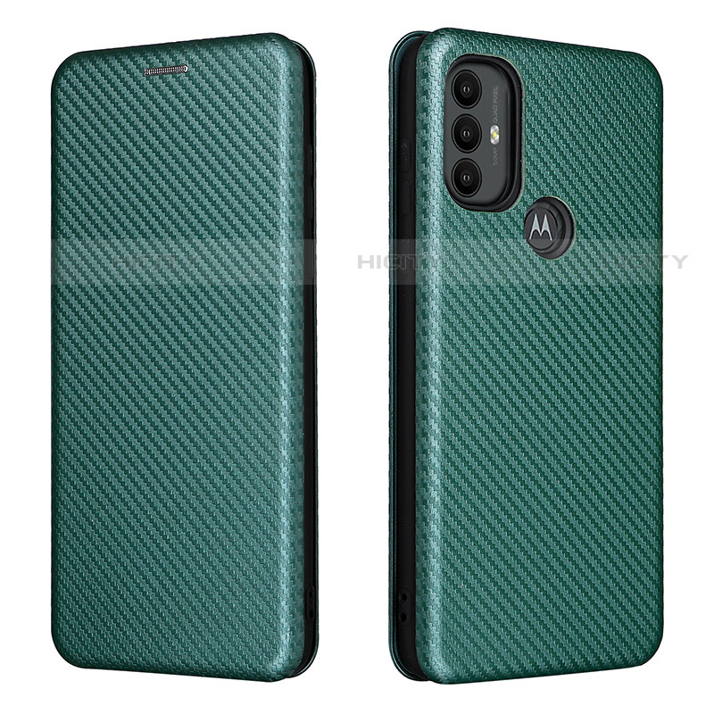 Coque Portefeuille Livre Cuir Etui Clapet L02Z pour Motorola Moto G Play Gen 2 Vert Plus