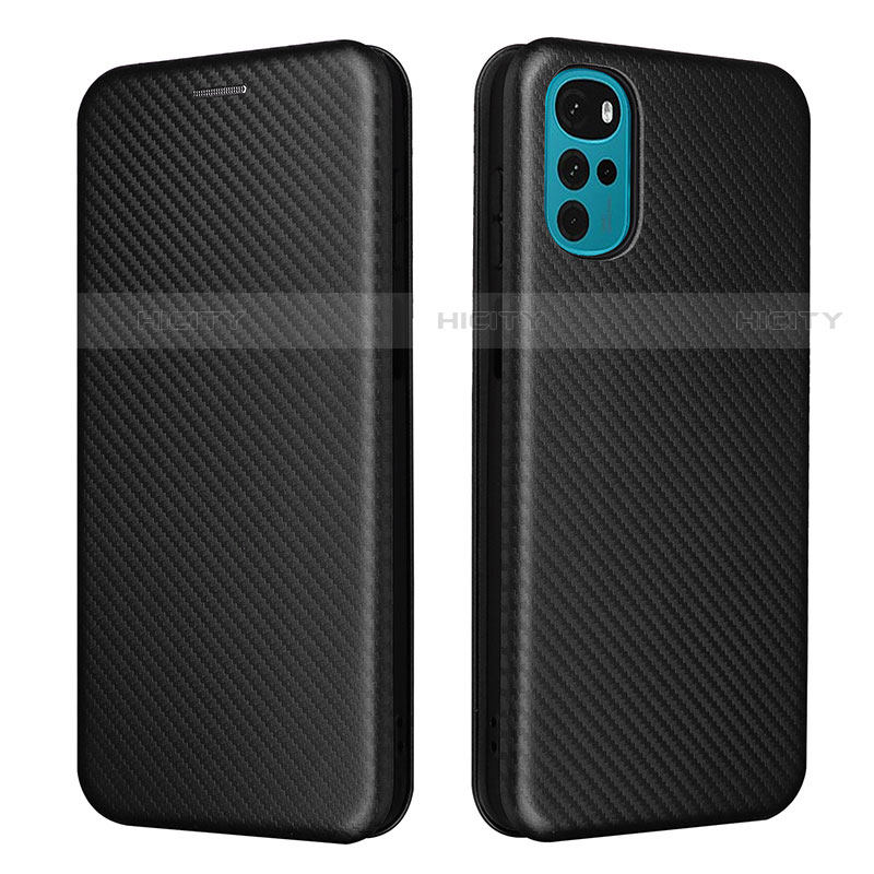 Coque Portefeuille Livre Cuir Etui Clapet L02Z pour Motorola Moto G22 Noir Plus