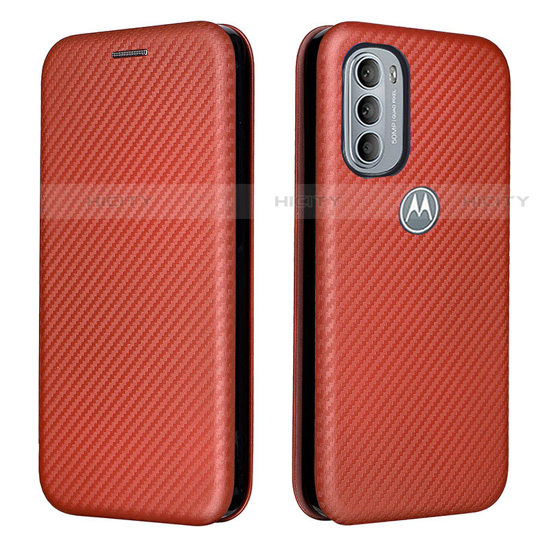 Coque Portefeuille Livre Cuir Etui Clapet L02Z pour Motorola Moto G31 Marron Plus