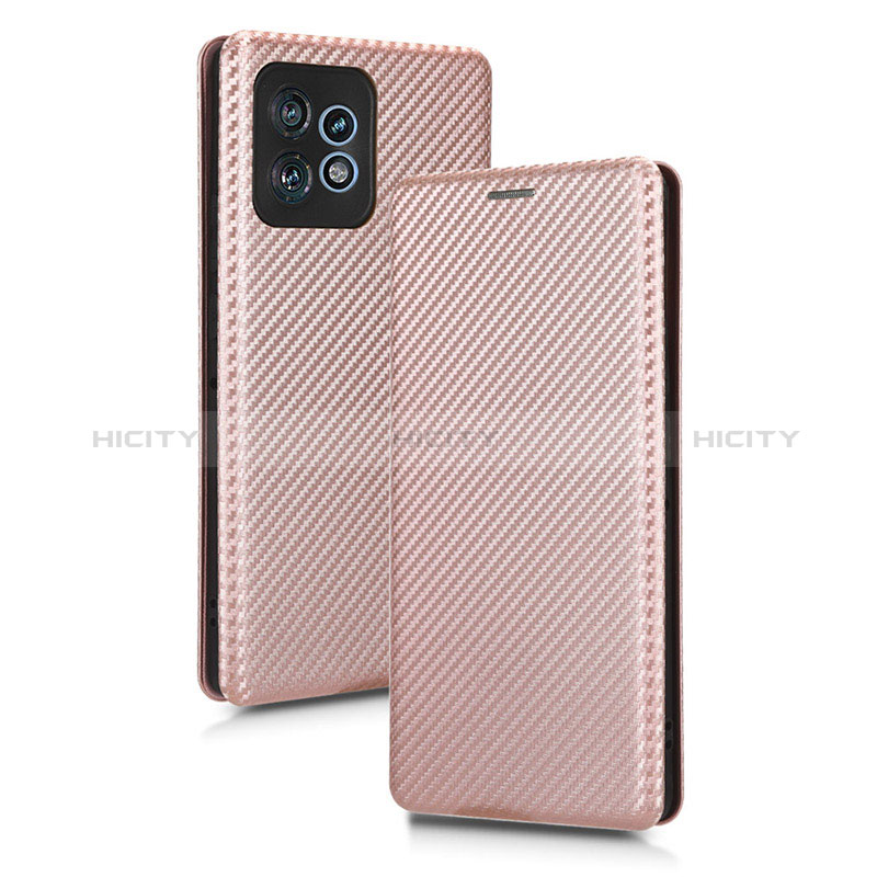 Coque Portefeuille Livre Cuir Etui Clapet L02Z pour Motorola Moto X40 5G Or Rose Plus