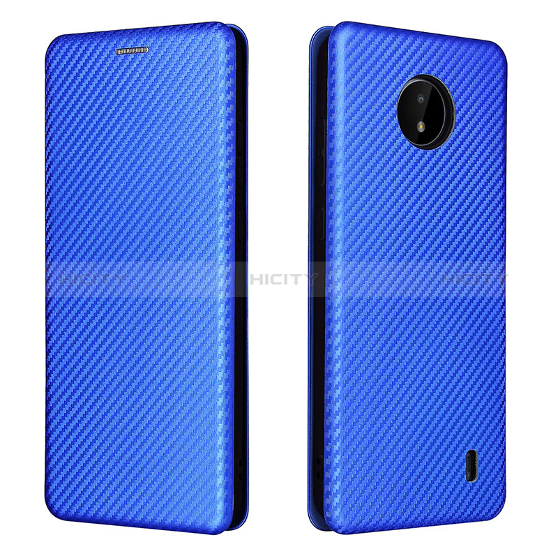 Coque Portefeuille Livre Cuir Etui Clapet L02Z pour Nokia C20 Bleu Plus