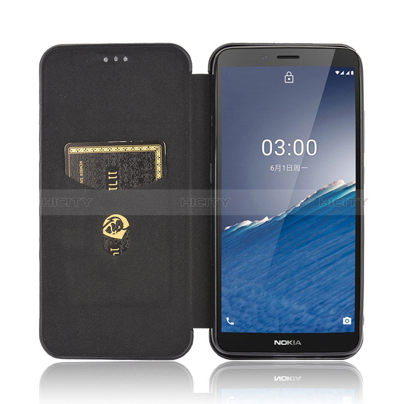 Coque Portefeuille Livre Cuir Etui Clapet L02Z pour Nokia C3 Plus