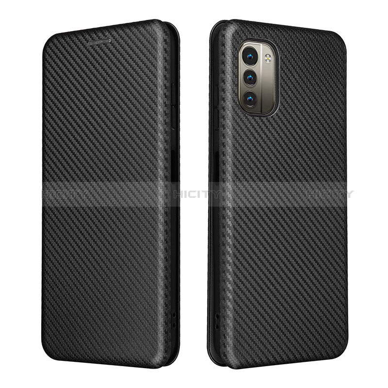 Coque Portefeuille Livre Cuir Etui Clapet L02Z pour Nokia G11 Noir Plus