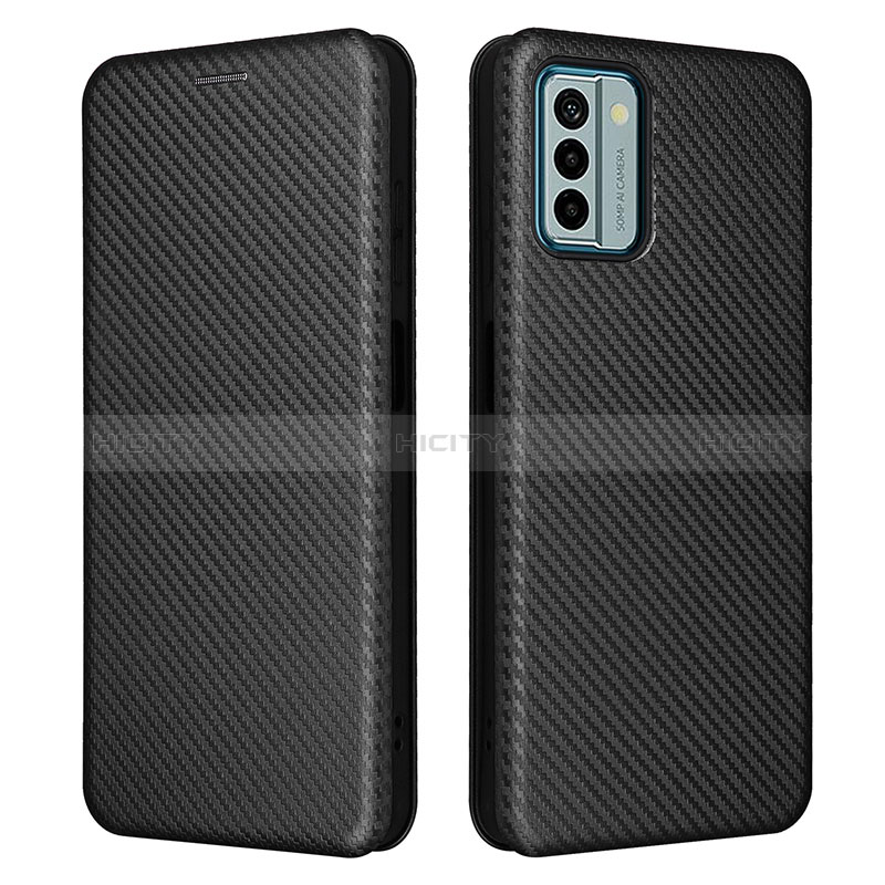 Coque Portefeuille Livre Cuir Etui Clapet L02Z pour Nokia G22 Noir Plus