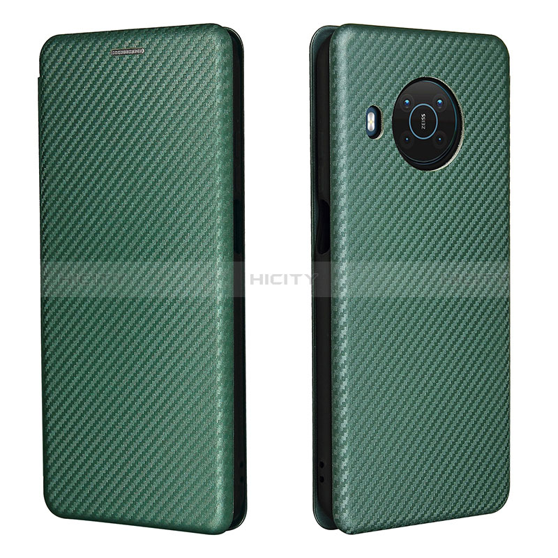 Coque Portefeuille Livre Cuir Etui Clapet L02Z pour Nokia X10 Vert Plus