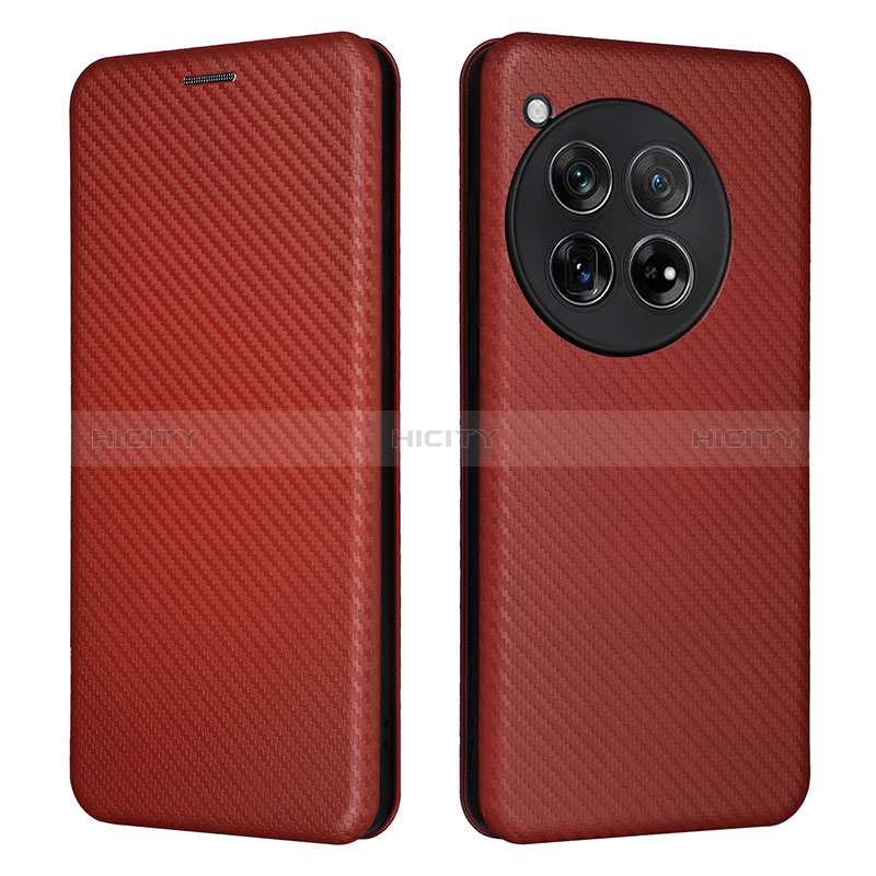 Coque Portefeuille Livre Cuir Etui Clapet L02Z pour OnePlus Ace 3 5G Marron Plus