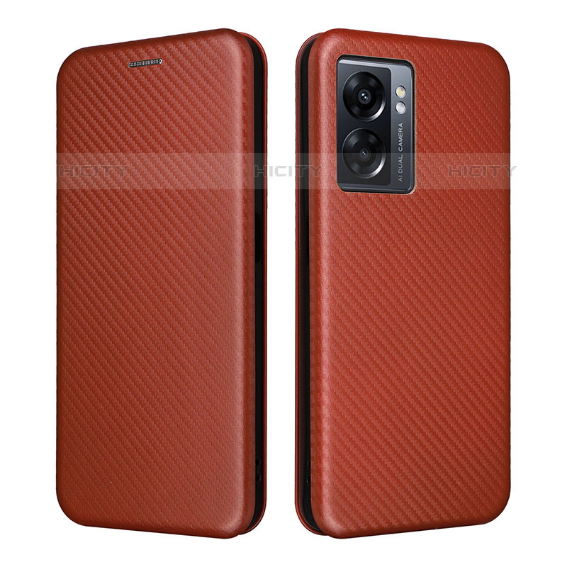 Coque Portefeuille Livre Cuir Etui Clapet L02Z pour OnePlus Nord N300 5G Marron Plus