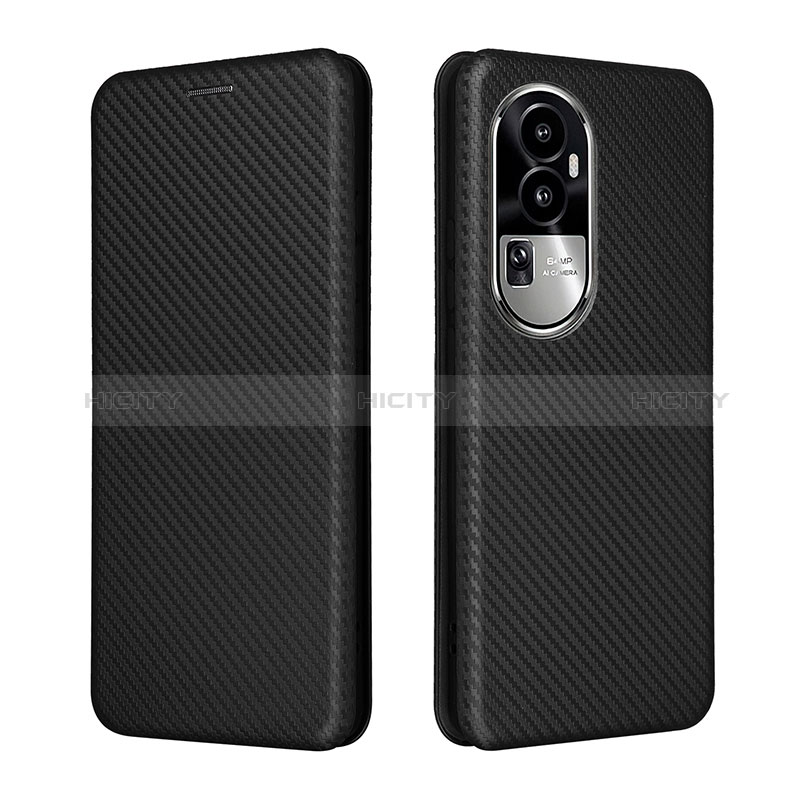 Coque Portefeuille Livre Cuir Etui Clapet L02Z pour Oppo Reno10 Pro+ Plus 5G Noir Plus