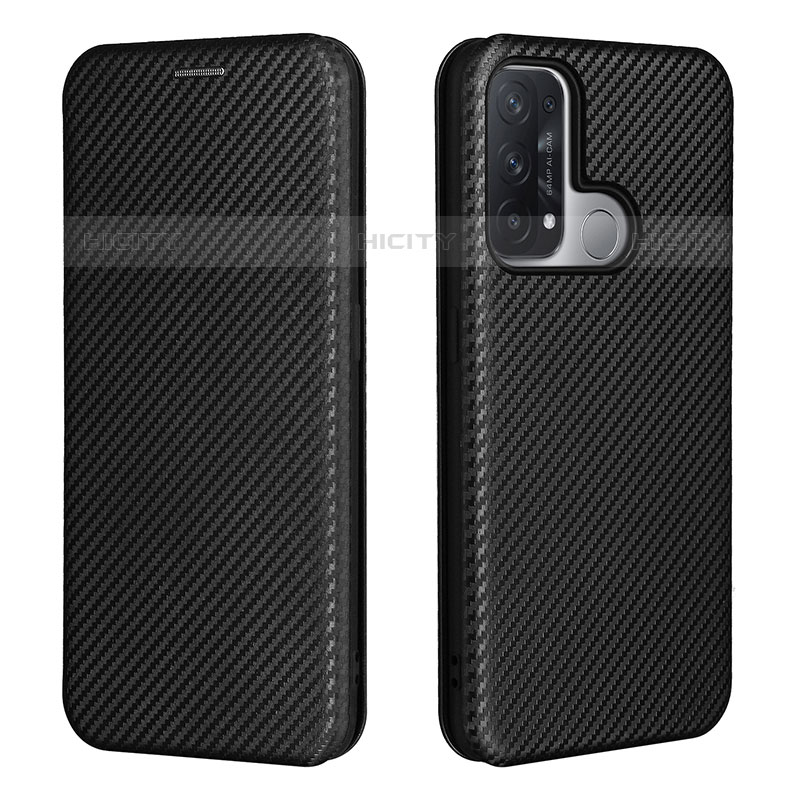 Coque Portefeuille Livre Cuir Etui Clapet L02Z pour Oppo Reno5 A Noir Plus