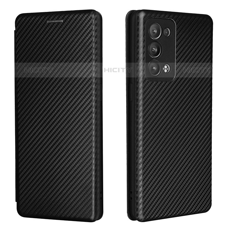 Coque Portefeuille Livre Cuir Etui Clapet L02Z pour Oppo Reno6 Pro+ Plus 5G Noir Plus