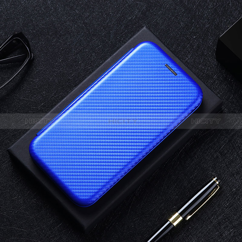 Coque Portefeuille Livre Cuir Etui Clapet L02Z pour Realme 8 4G Bleu Plus