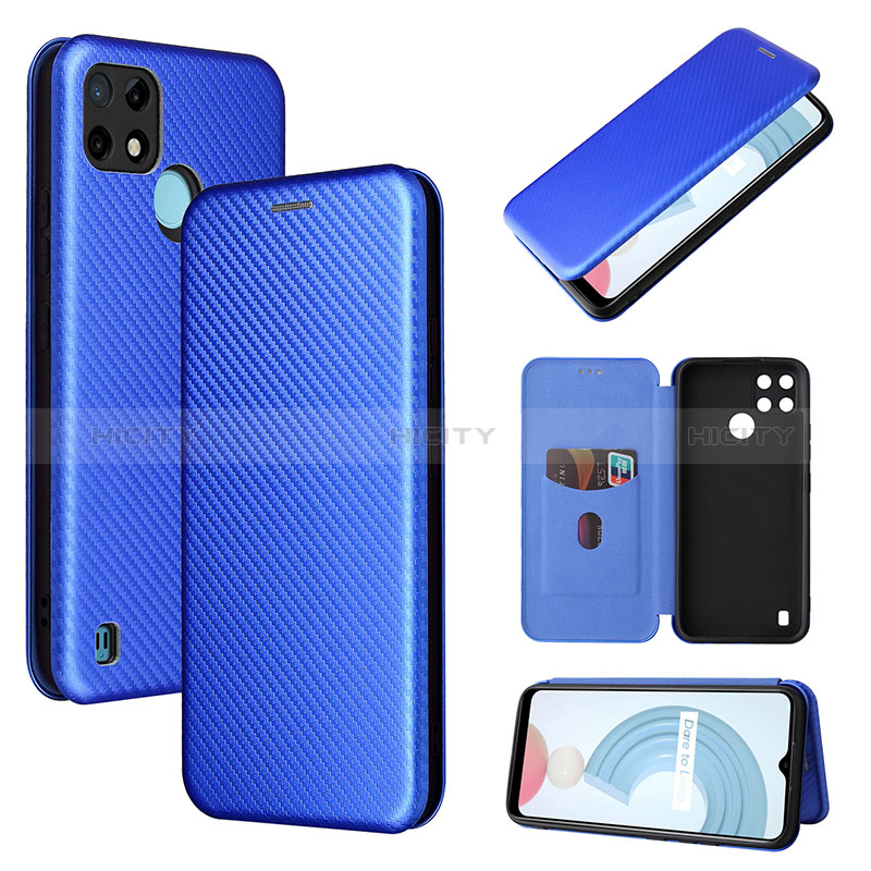 Coque Portefeuille Livre Cuir Etui Clapet L02Z pour Realme C25Y India Plus