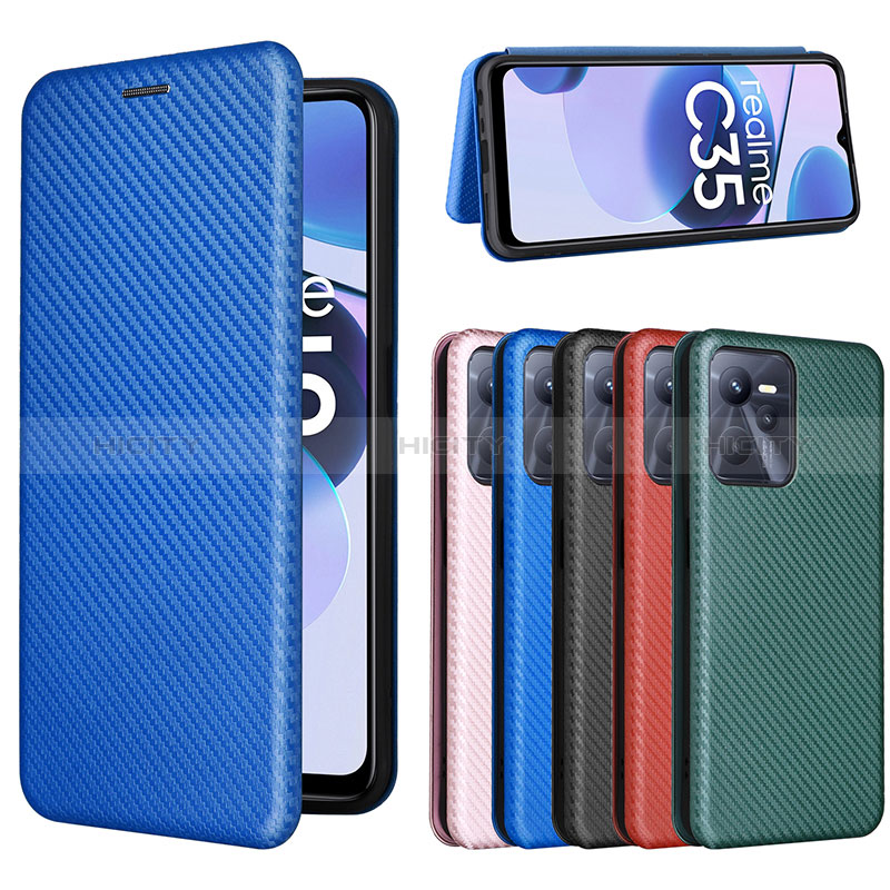 Coque Portefeuille Livre Cuir Etui Clapet L02Z pour Realme C35 Plus