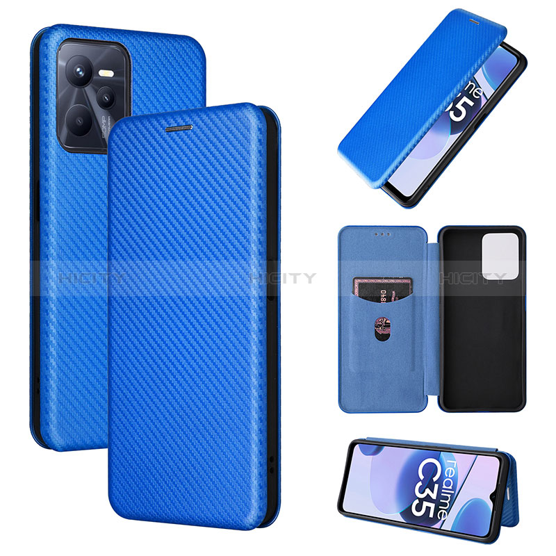 Coque Portefeuille Livre Cuir Etui Clapet L02Z pour Realme C35 Plus