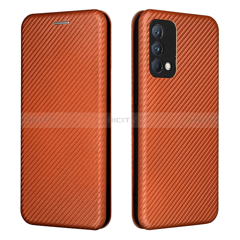 Coque Portefeuille Livre Cuir Etui Clapet L02Z pour Realme GT Master 5G Marron Plus