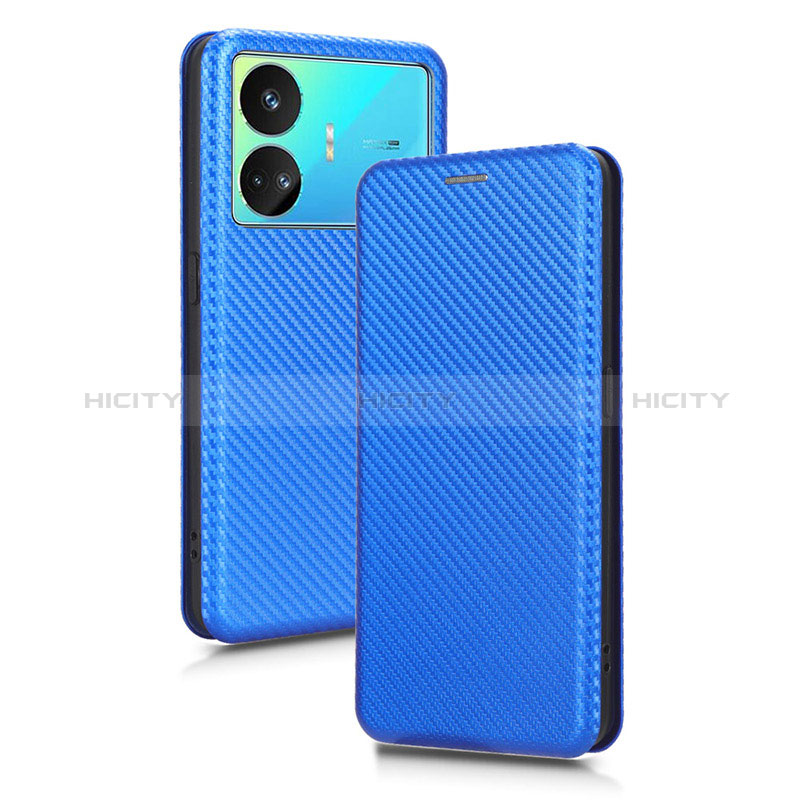 Coque Portefeuille Livre Cuir Etui Clapet L02Z pour Realme GT Neo5 SE 5G Bleu Plus