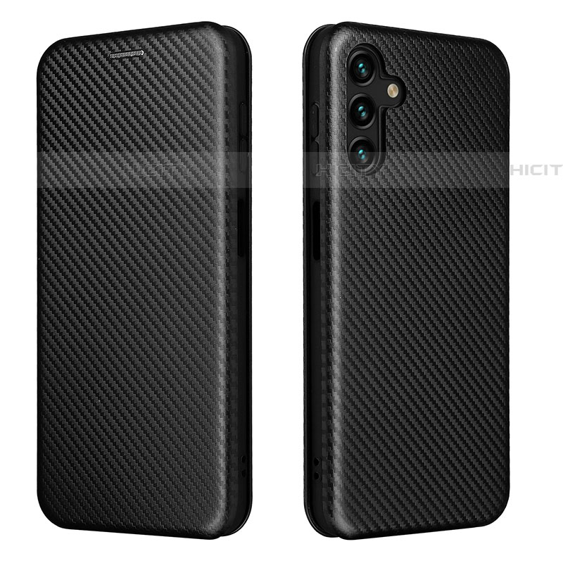 Coque Portefeuille Livre Cuir Etui Clapet L02Z pour Samsung Galaxy A04s Noir Plus