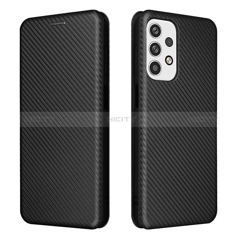 Coque Portefeuille Livre Cuir Etui Clapet L02Z pour Samsung Galaxy A23 5G Noir Plus