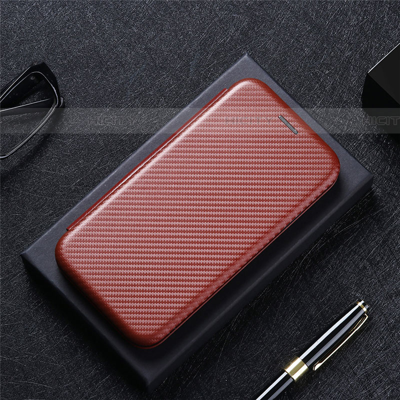 Coque Portefeuille Livre Cuir Etui Clapet L02Z pour Samsung Galaxy F04 Marron Plus