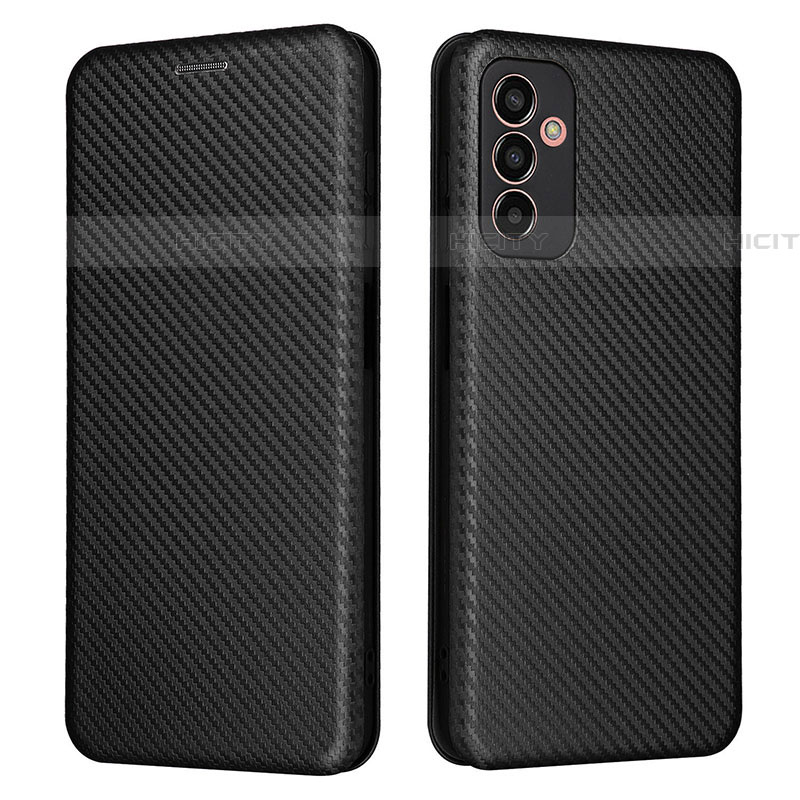 Coque Portefeuille Livre Cuir Etui Clapet L02Z pour Samsung Galaxy M13 4G Noir Plus