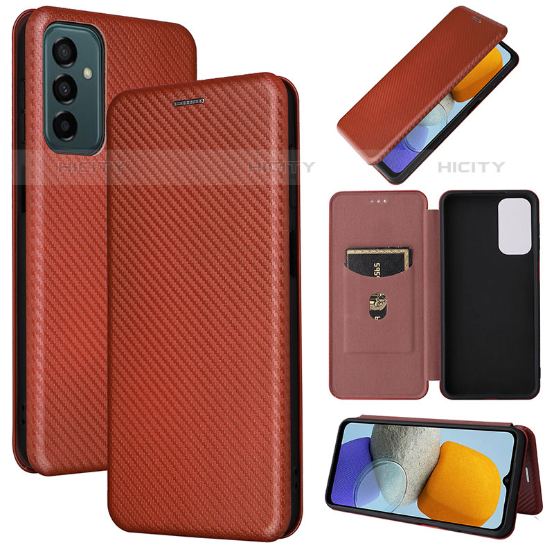 Coque Portefeuille Livre Cuir Etui Clapet L02Z pour Samsung Galaxy M23 5G Marron Plus