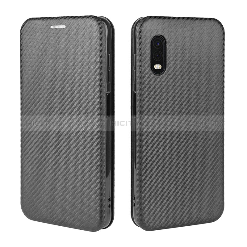 Coque Portefeuille Livre Cuir Etui Clapet L02Z pour Samsung Galaxy XCover Pro Noir Plus