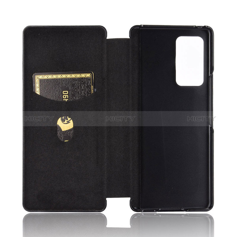 Coque Portefeuille Livre Cuir Etui Clapet L02Z pour Samsung Galaxy Z Fold2 5G Plus