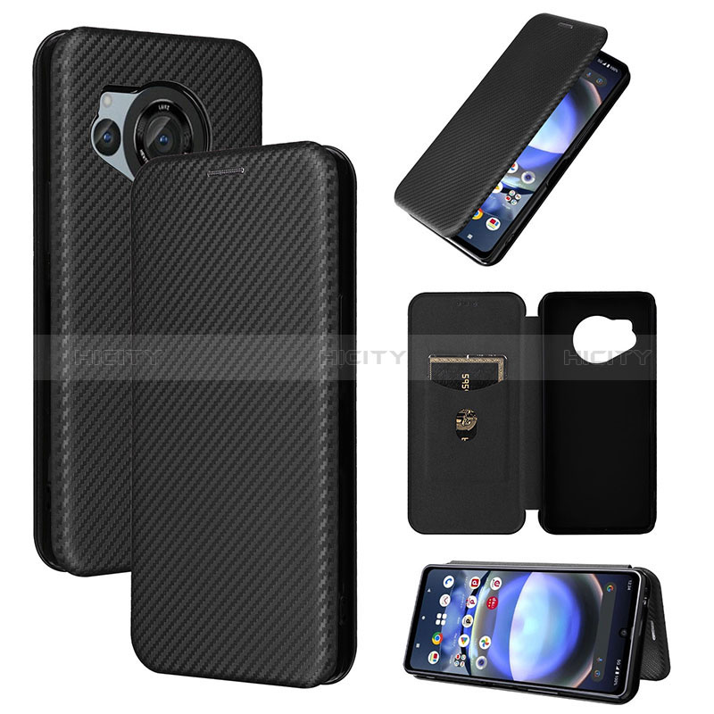 Coque Portefeuille Livre Cuir Etui Clapet L02Z pour Sharp Aquos R8s Plus