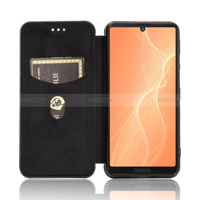 Coque Portefeuille Livre Cuir Etui Clapet L02Z pour Sharp Aquos Sense4 Plus