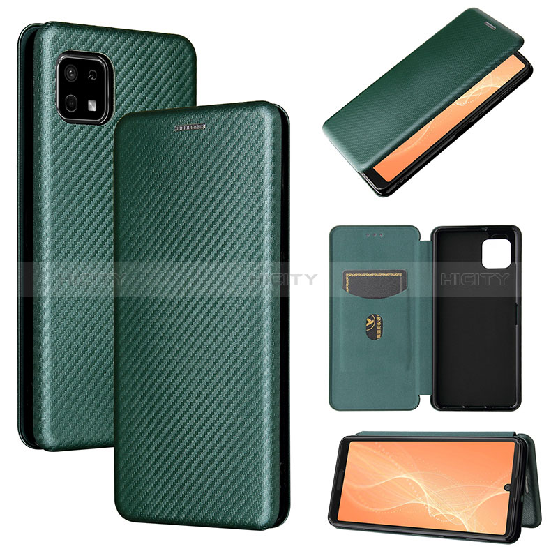 Coque Portefeuille Livre Cuir Etui Clapet L02Z pour Sharp Aquos Sense6s Plus